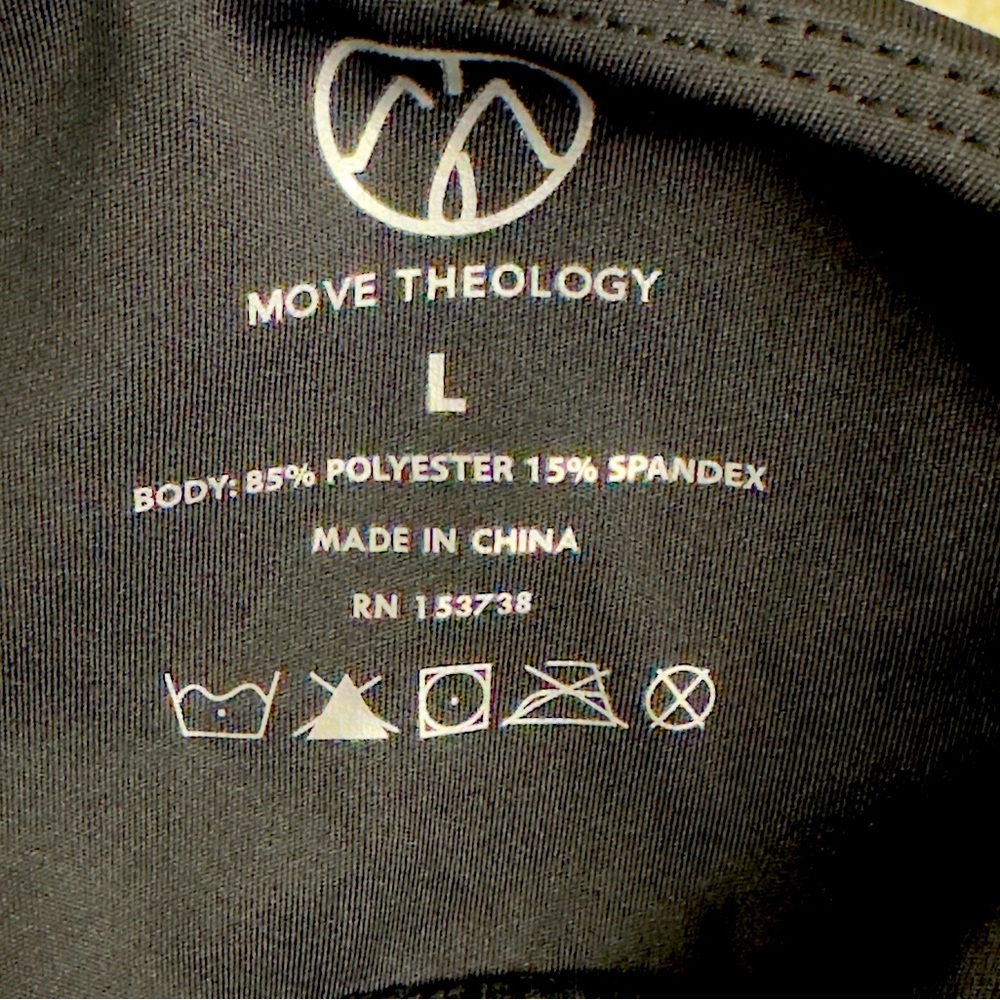 Move Theology Black 25” Sleeveless Jumpsuit with Piping & Scoop Back Large NWT - Picture 8 of 9